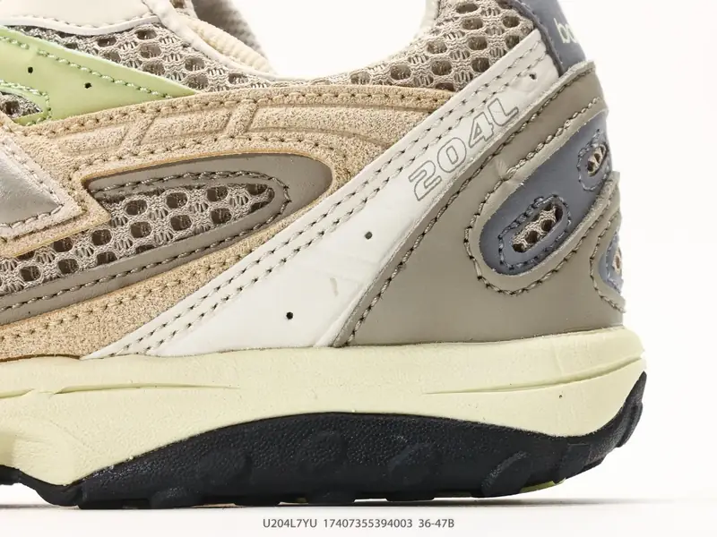 New Balance 204L系列 新百伦 薄底鞋 薄底皮质鞋带德训系 减震耐磨包裹性支撑轻便 低帮 生活休闲鞋 U204L7YU #17407355394003